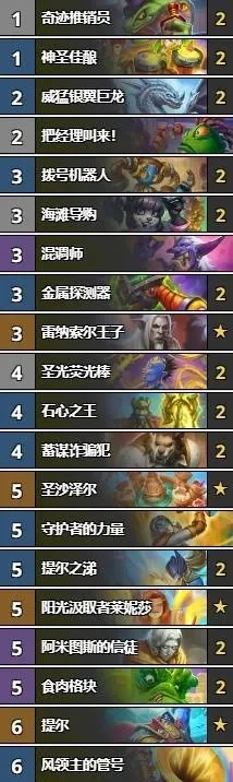 炉石传说卡组攻略：T0-T2级别卡组推荐与构建