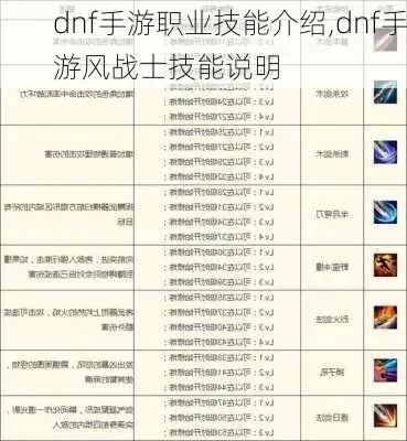 dnf手游风战士设置-DNF风战职业配置指南