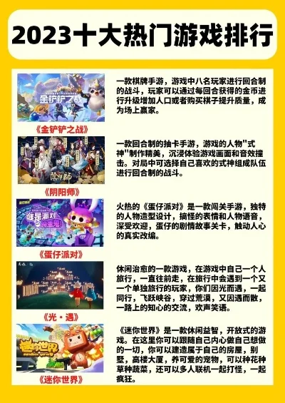 现在啥游戏好玩-热门游戏推荐