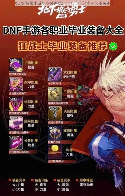 dnf手游韩服毕业装备属性-韩服毕业装备属性解析
