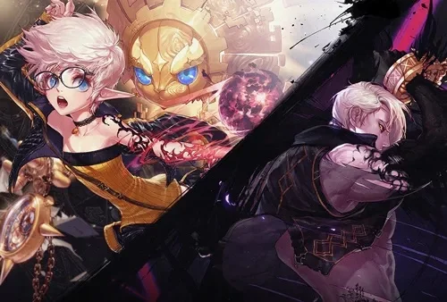 dnf韩服手游角色背影月亮-DNF月光背影诗意