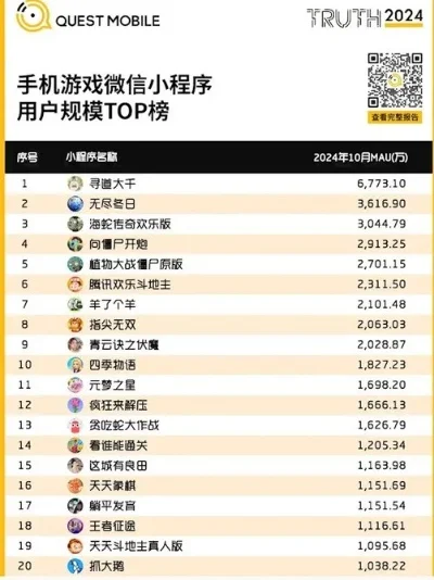 小程序生存类手游排行榜-小程序生存手游排行