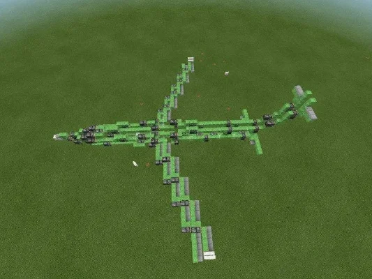 我的世界红石战斗飞机-红石飞机创造之旅