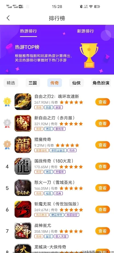 最新传奇游戏推荐排行榜-传奇游戏推荐排行榜