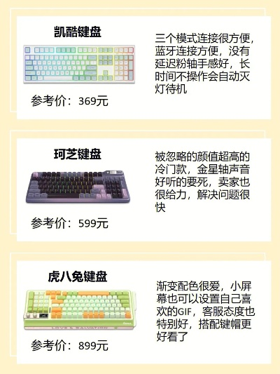 游戏键盘推荐性价比排行榜