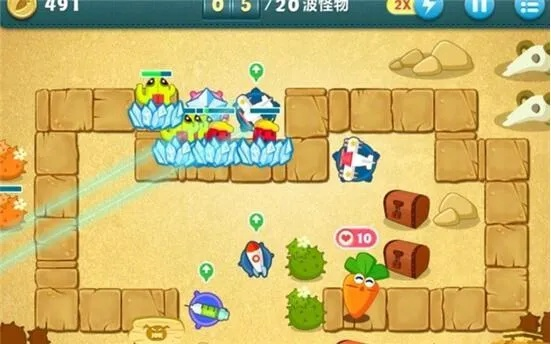 保卫萝卜1沙漠第1关-保卫萝卜1沙漠第一关攻略