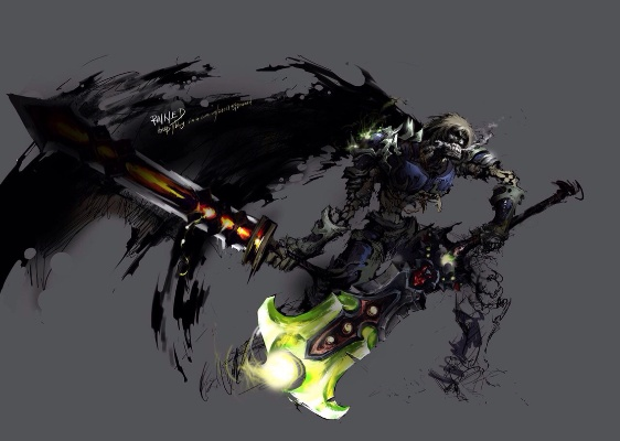 亡灵战士与兽人战士的奇幻世界解析