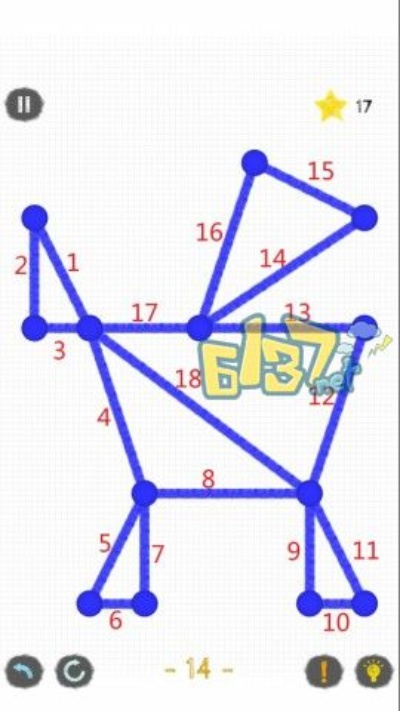 一笔画完攻略21关