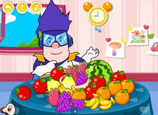 呆呆超人-喝果汁比赛-黄金教育游戏新闻-呆呆超人果汁比赛寓教乐