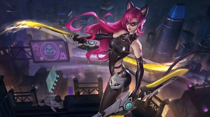 王者荣耀暗夜猫娘-暗夜猫娘魅力十足