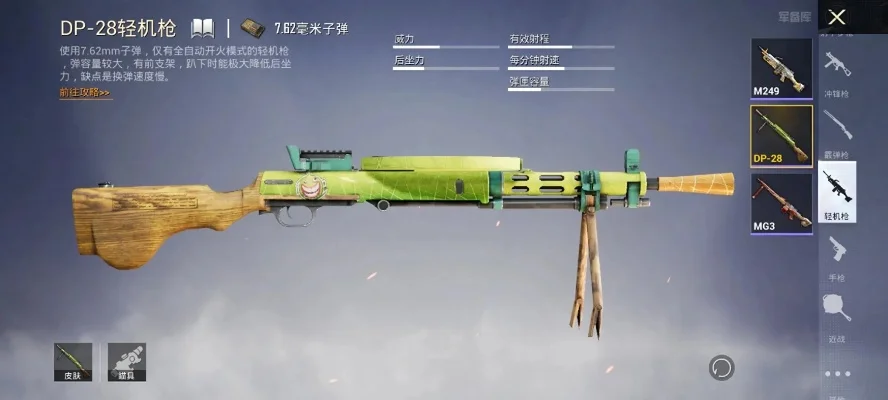 和平精英中的DP28整体效果分析