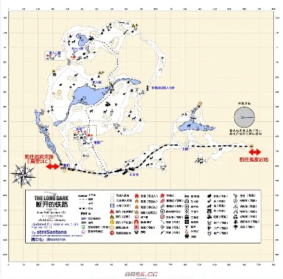 漫漫长夜断开的铁路地图-铁路断裂求生路