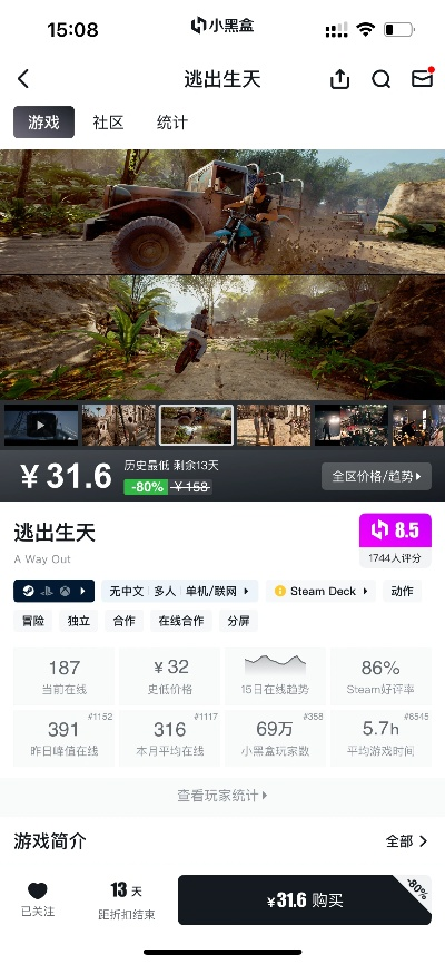 逃出生天游戏到底要花多少钱？