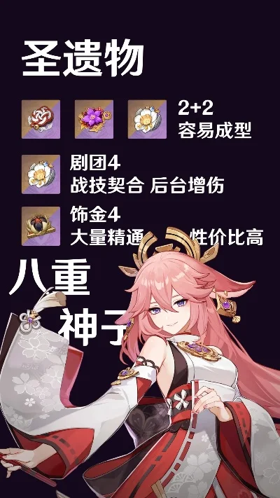 八重神子圣遗物搭配-八重神子圣遗物攻略