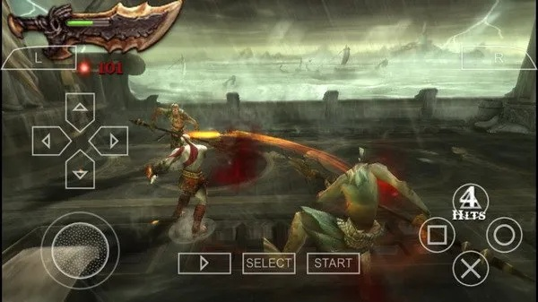 战神斯巴达幽灵：当奥林匹斯的血浸透掌机屏幕