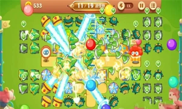 保卫萝卜3游乐场第40关怎么玩-保卫萝卜40关通关攻略