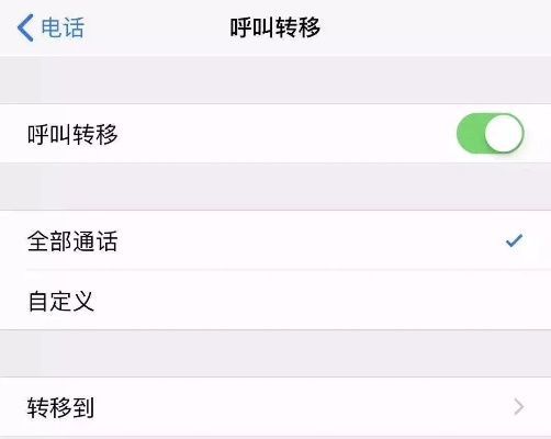 手机如何呼叫转移