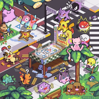 那些在水泥地上跳舞的像素精灵们