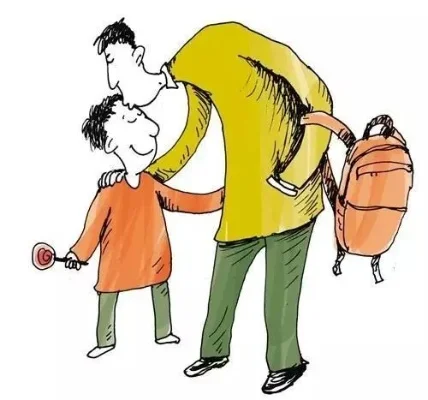父亲送儿子上学游戏-父子温情送上学