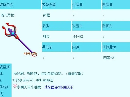 造梦西游3混元灵杖获取攻略,混元灵杖属性解析