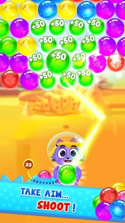 五彩球泡泡龙小游戏-休闲益智泡泡龙