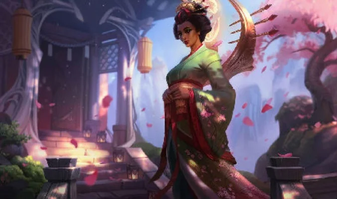 樱花乱舞卡尔玛皮肤的简介-樱花乱舞卡尔玛皮肤