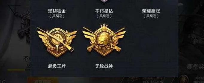 和平精英吃鸡段位排行-和平精英段位排行指南