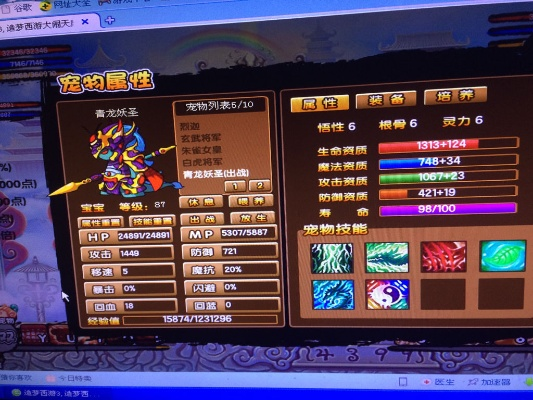 造梦西游3宠物搭配