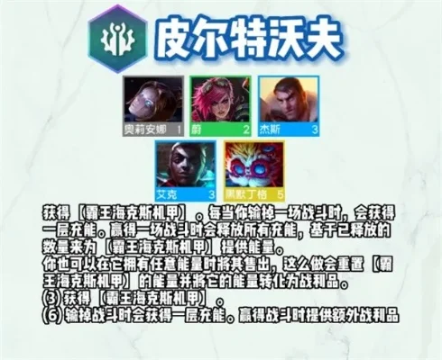 云顶之弈s9皮尔特沃夫阵容搭配攻略-皮尔特沃夫阵容攻略