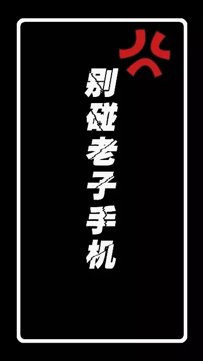 警告别碰老子手机壁纸-壁纸不容侵犯