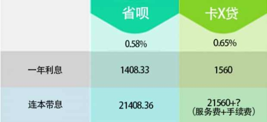 省呗和还呗哪个利息更低,详细对比利率与费用