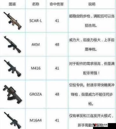 绝地求生武器怎么选_实测数据避坑指南