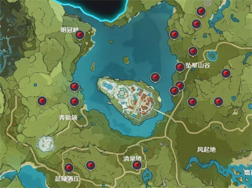 原神苹果采集地图攻略 新手必看点位